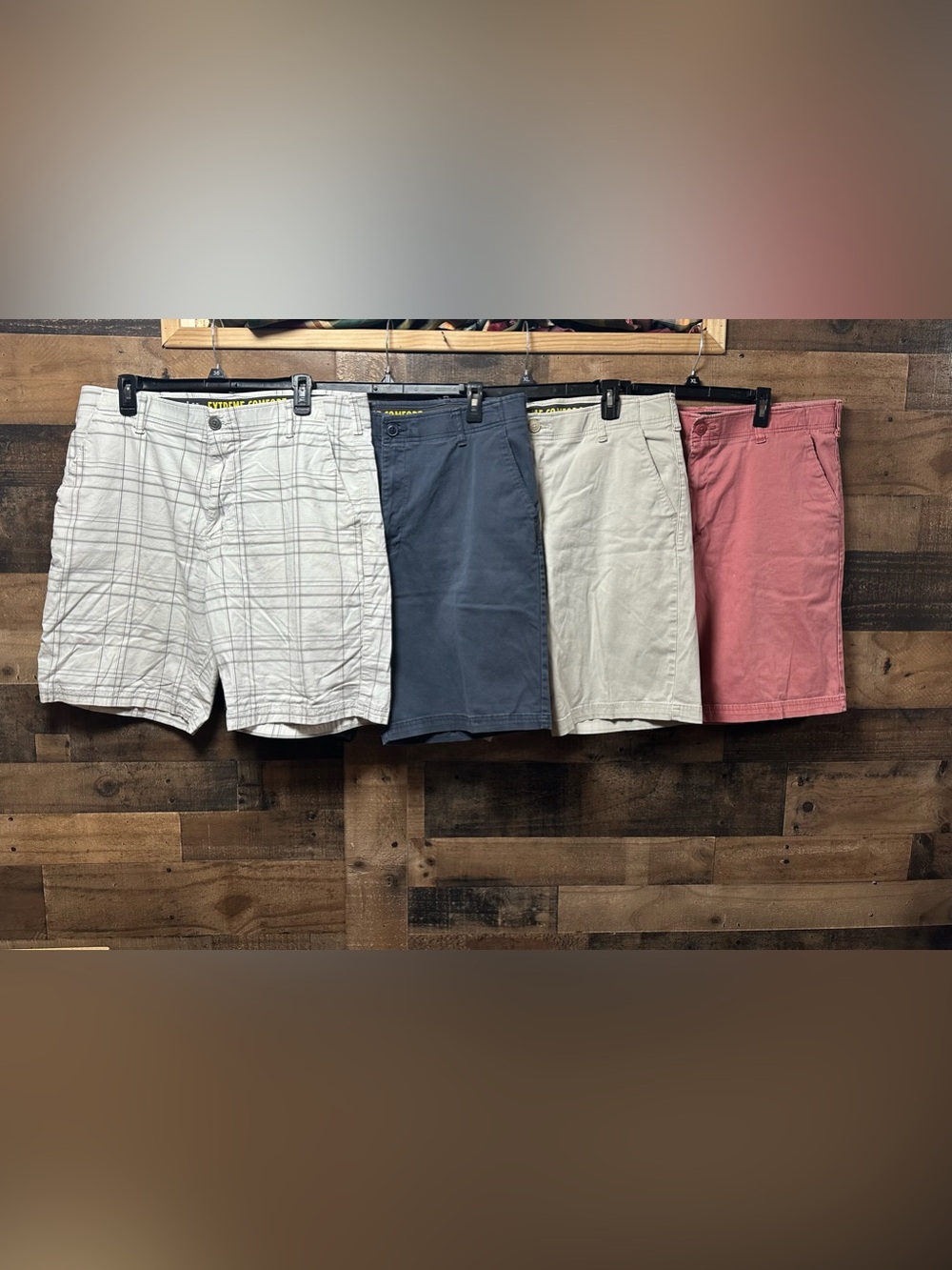Lee Extreme Comfort Shorts Men Size 38 Lot of 4 Chino Casual Stretch